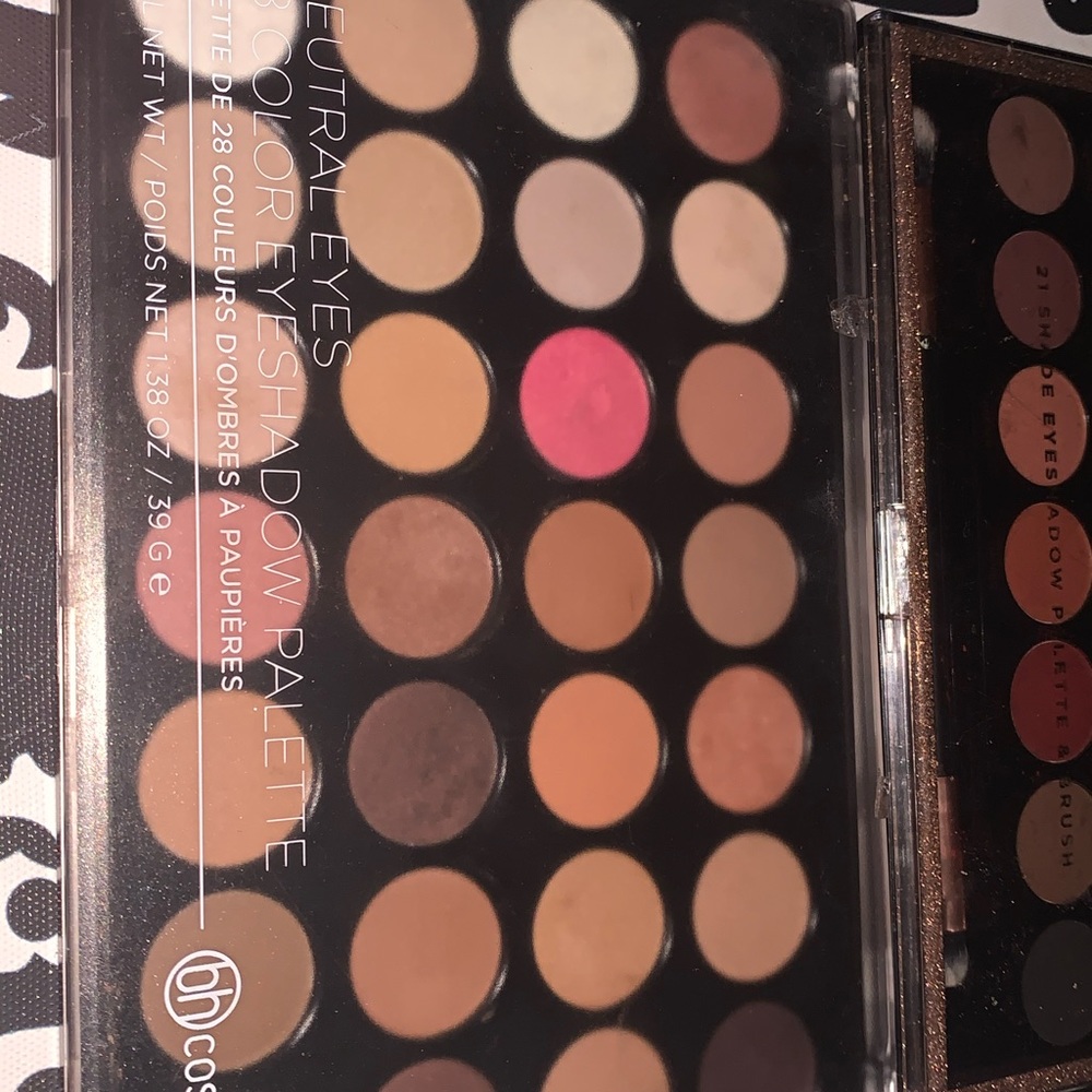 3  eyeshadow pallets from Profusion & BH cosmetic
